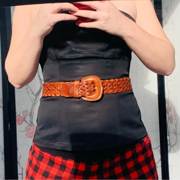 Italian Round Covered Buckle Butter Leather Soft Belts